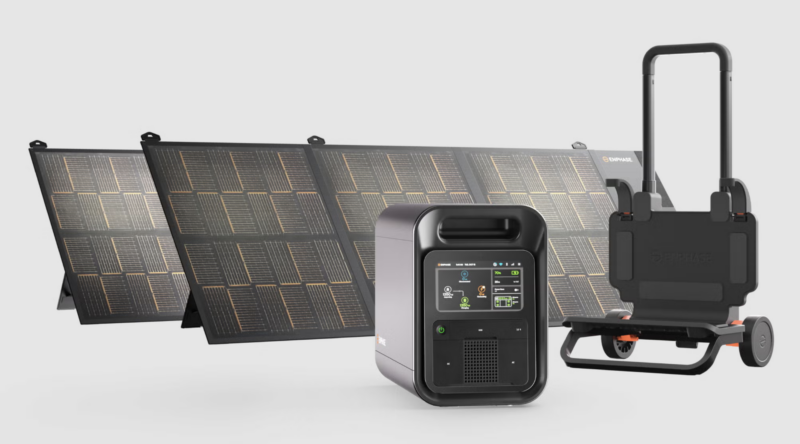 Enphase IQ PowerPack 1500 with high-efficiency IQ Portable Panels