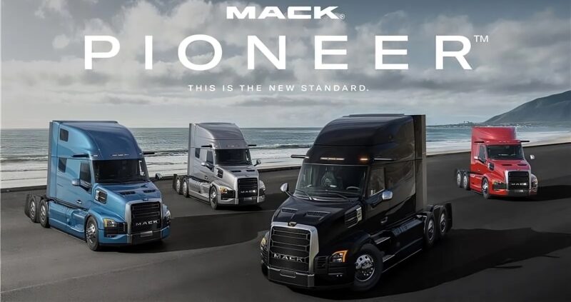 electric trucks class 8 Mack