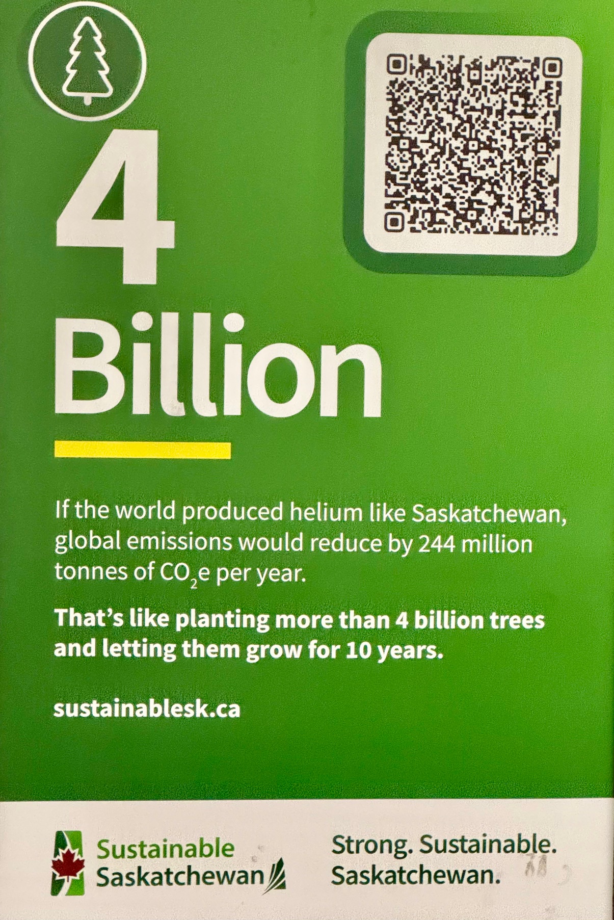 Picture of Saskatchewan helium ad by author