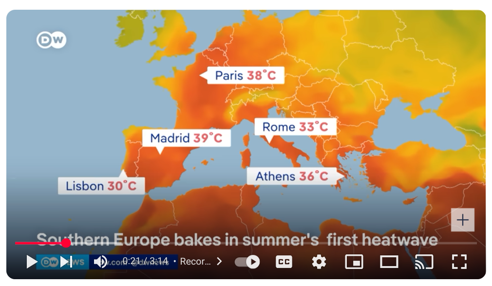 Europe heat wave 2025