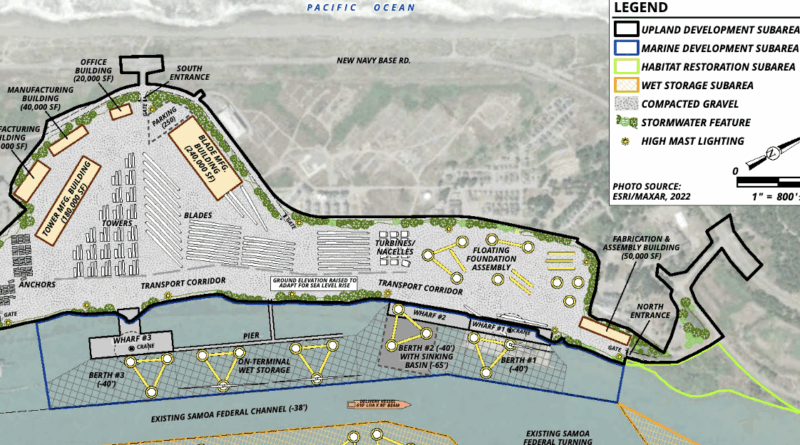 California floating offshore wind hub