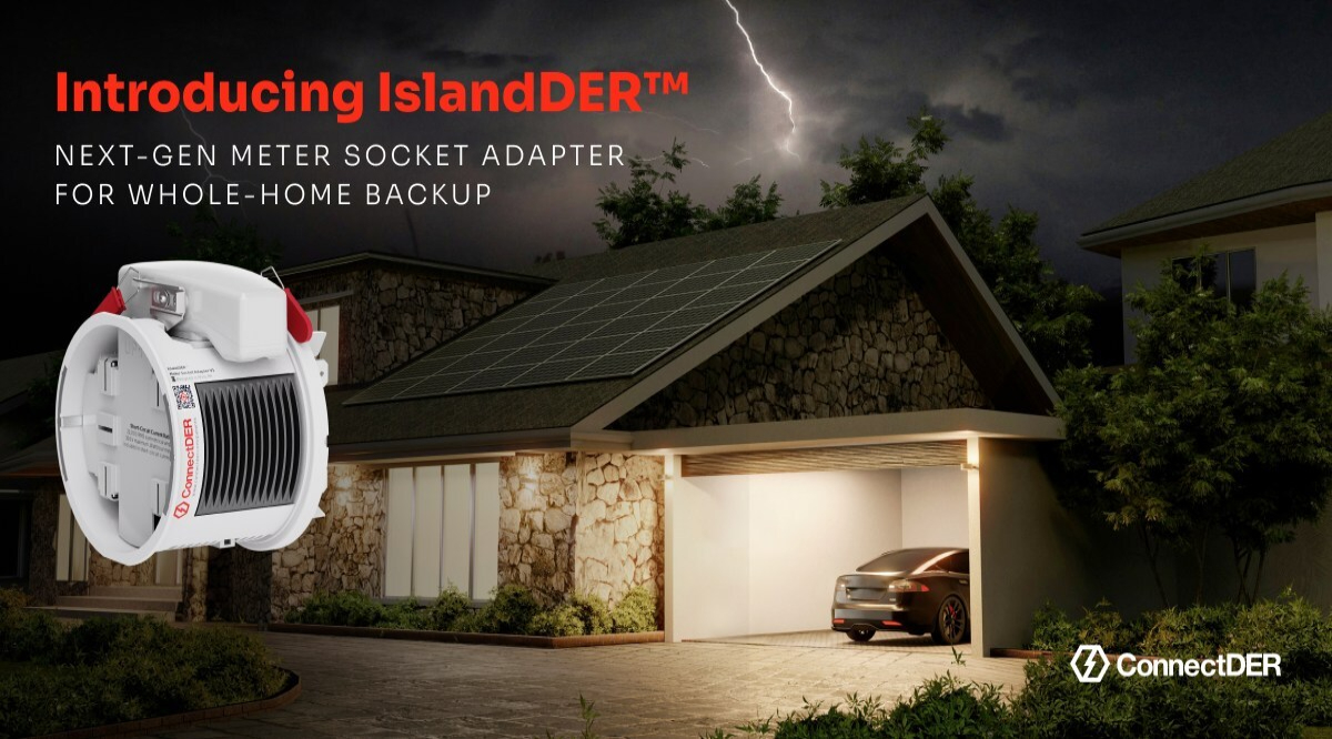 ConnectDER Introduces IslandDER Home Energy Storage Solution