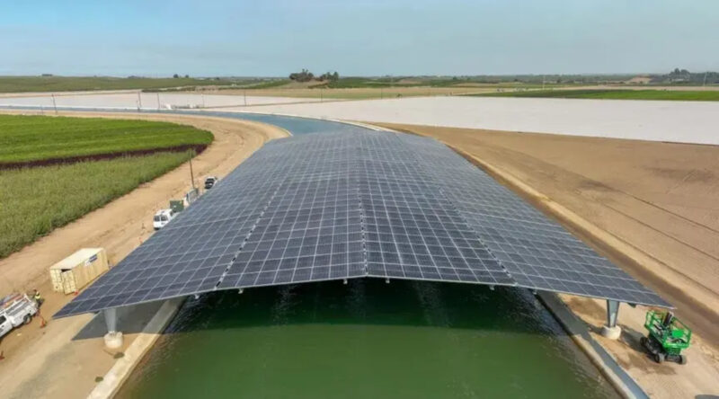 solar over irrigation canal Turlock California