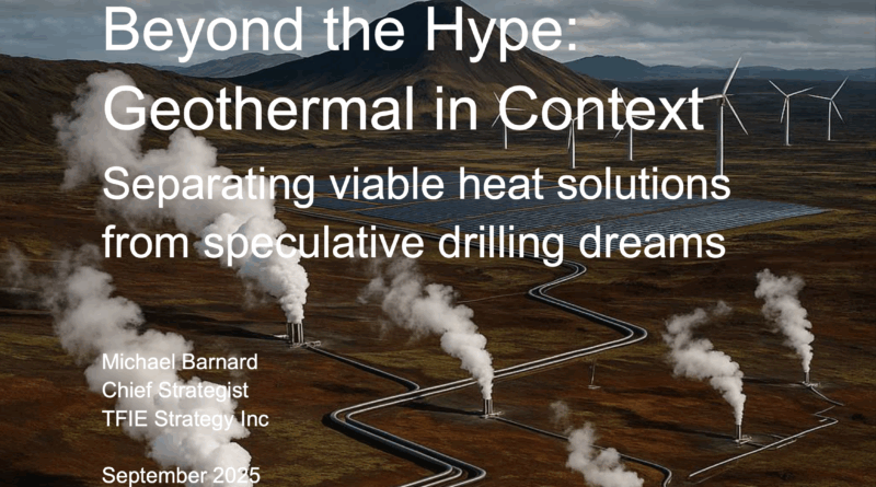 Cover of new report on geothermal published by TFIE Strategy