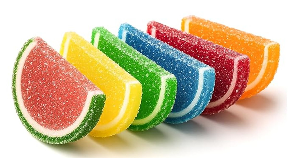 candy fruit slices