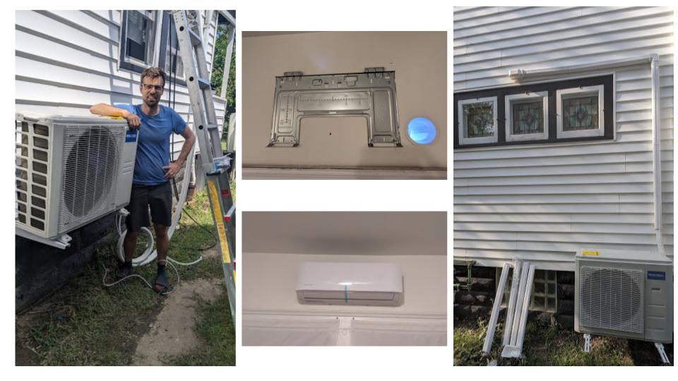 La instalación de nuestra bomba de calor sin conductos por su cuenta es difícil. Pero ahorramos ,000. La instalación de nuestra bomba de calor sin conductos por su cuenta es difícil. Pero ahorramos ,000.