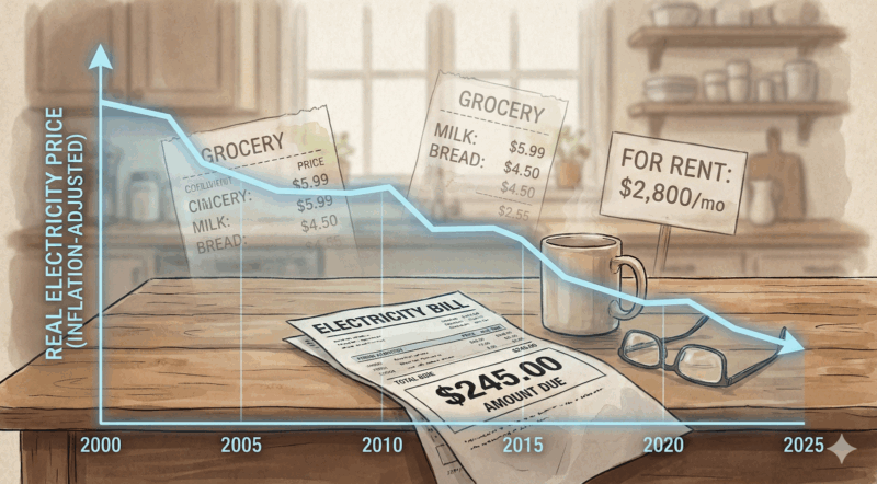 Two Charts, One Grid: Clean Electricity Is Getting Cheaper But Feels More Expensive
