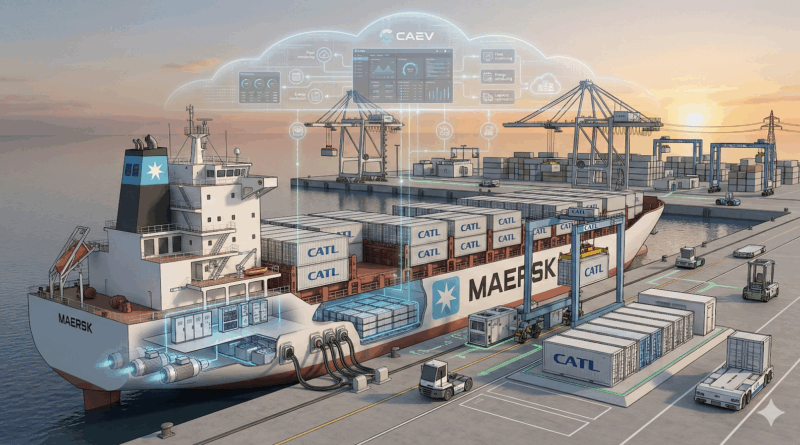 Google Gemini generated: Ship shore cloud integration ties vessels, ports, and digital systems into a single operating framework