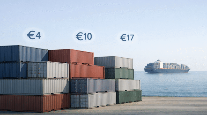 Chatgpt generated illustration of the low per ton cargo carbon cost impacts