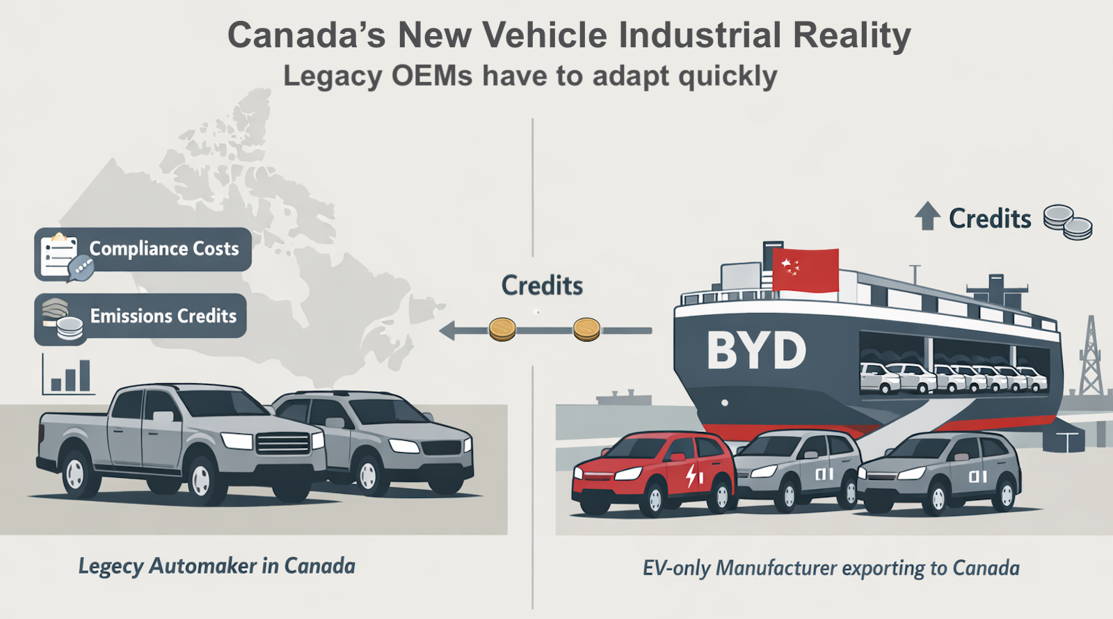 Canada’s EV Policy Shift Is About Credits, Not Mandates