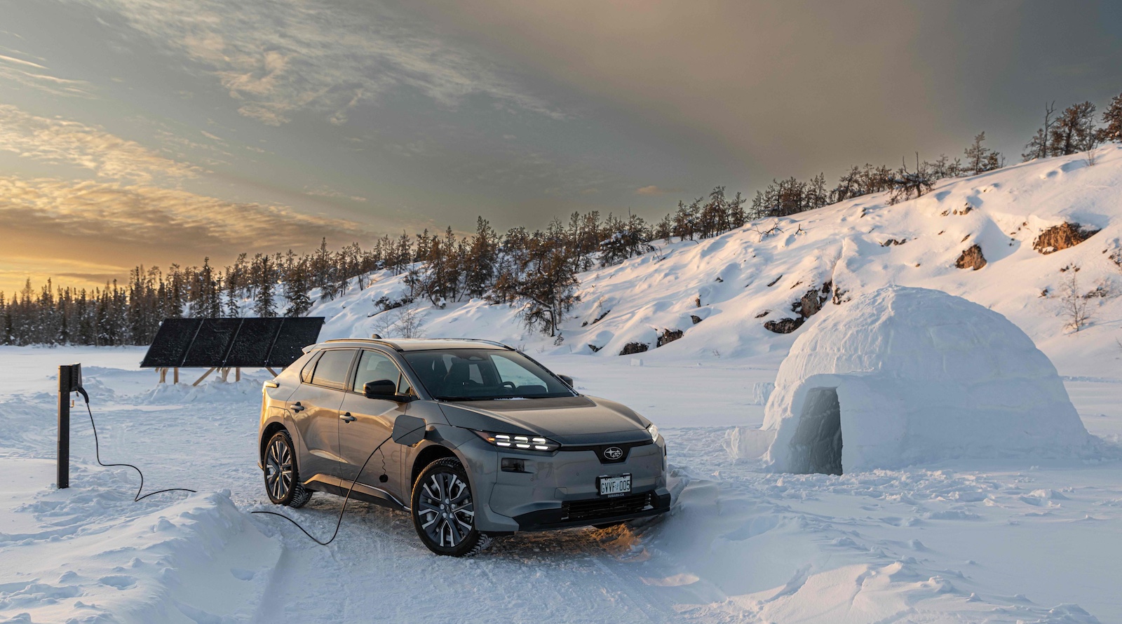 Solar Power Used To Charge An EV In The Sub-Arctic