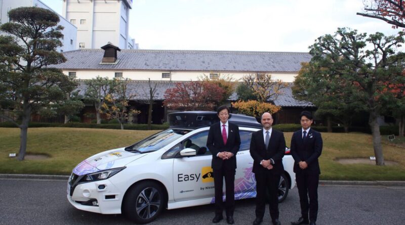 Nissan LEAF in Kobe for public testing for autonomous public transport last January 2025. Kobe City coordinated with the autonomous mobility service in the Nada Gogo area starting January 19, 2026. This initiative aims to address local transportation challenges and provide new mobility solutions that enable everyone to travel freely. (Photo by NIssan)