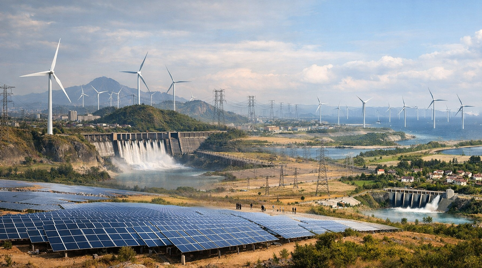 Global clean power trends showing surging renewable adoption