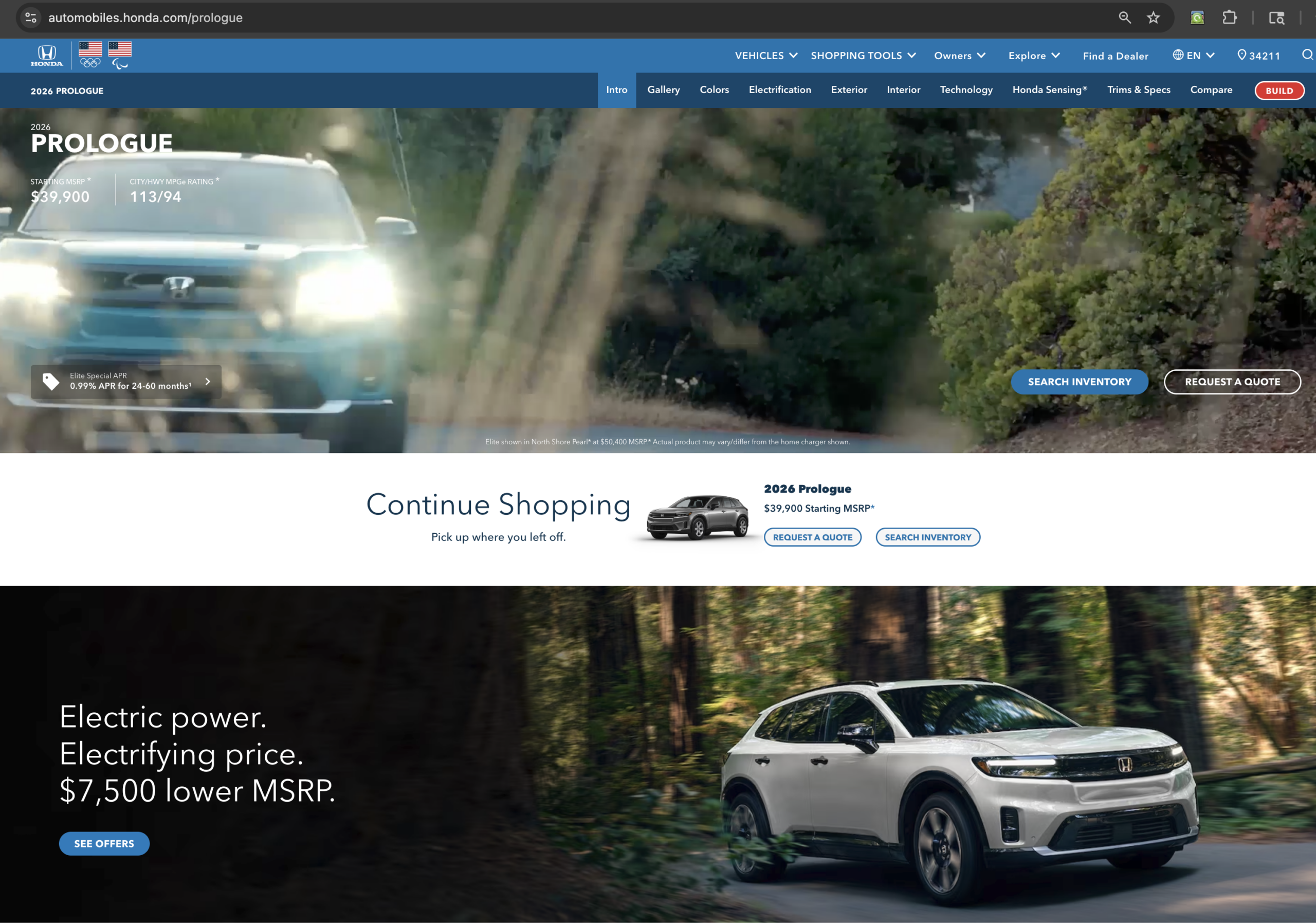 Honda Offering Up To ,000 Off The Prologue EV! Honda Offering Up To ,000 Off The Prologue EV!