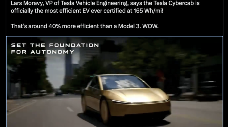 Tesla Cybercab Is Super Efficient — Questions & Hurdles Remain
