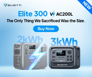 BLUETTI Elite 300 Launches: The World’s Smallest 3kWh Portable Power Station*