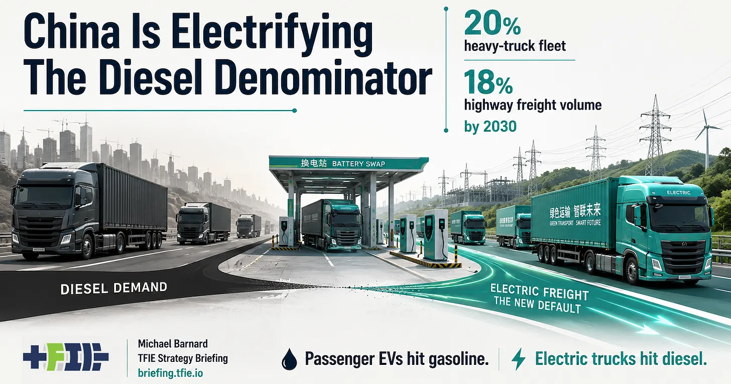 China's Electric Trucks Challenge Oil Forecasts Built on Diesel Growth