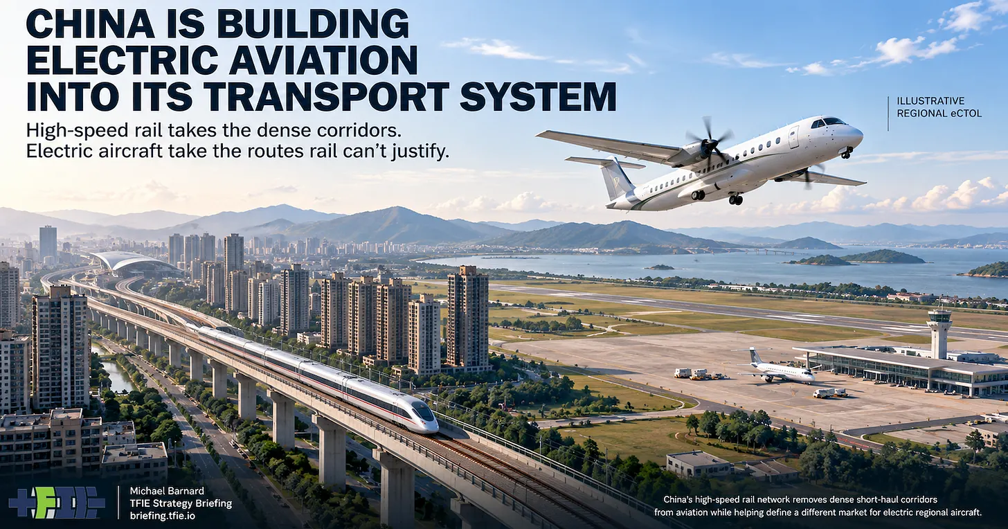 China's Electric Aviation Advantage Is A Transport System, Not A Prototype