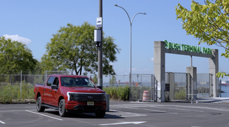 ev charging lamppost voltpost