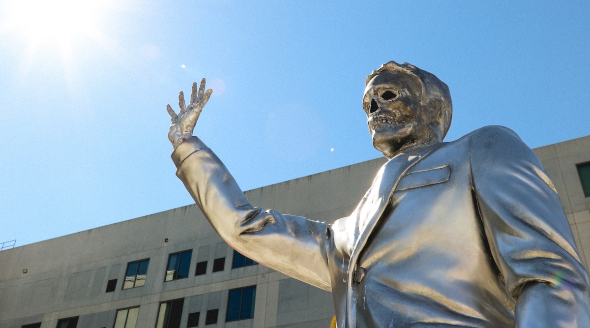 Ron DeSantis Statue Melts in Rising Temperatures He Spent 8&hellip;
