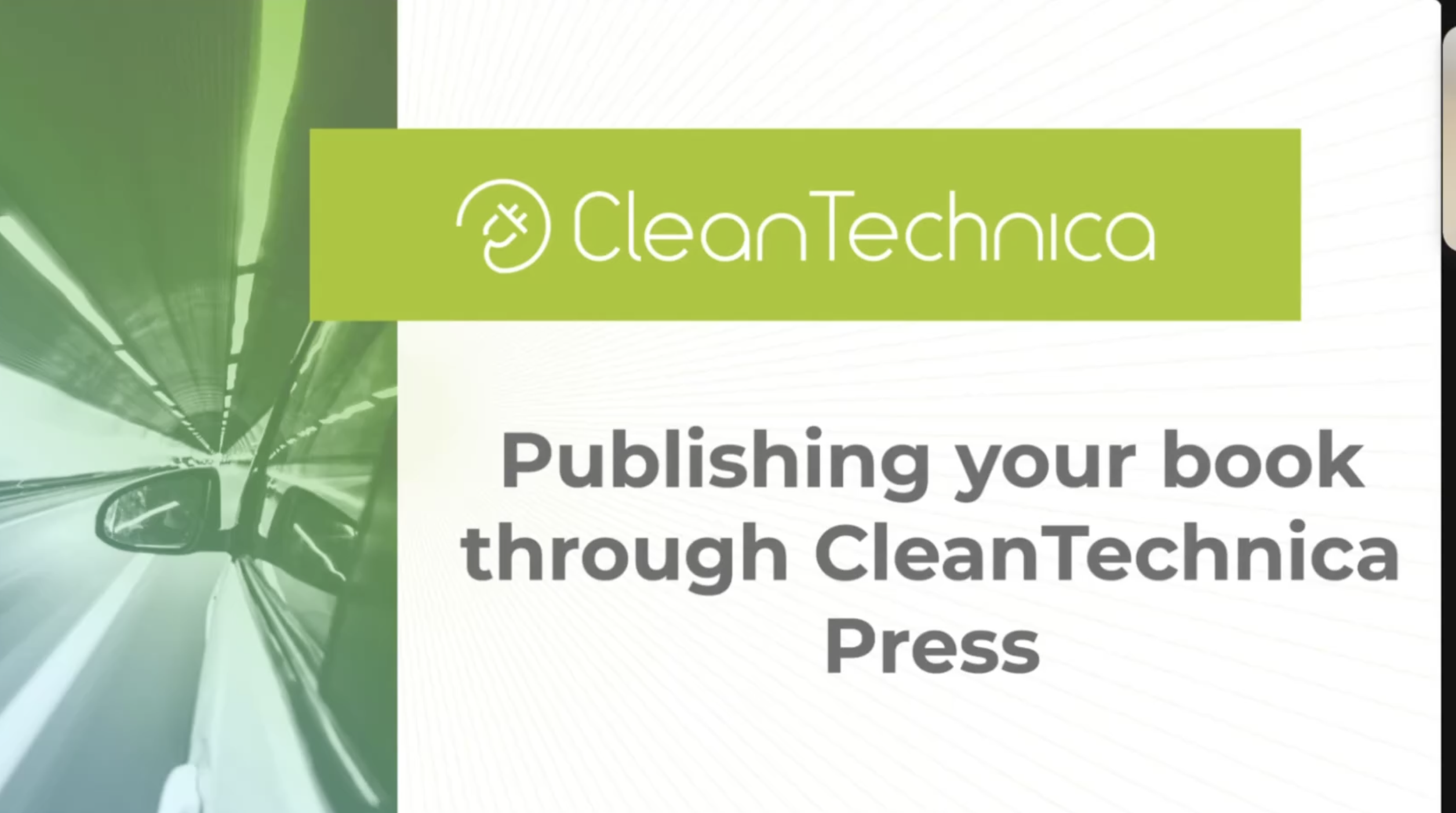 Publishing Your Book Through CleanTechnica Press