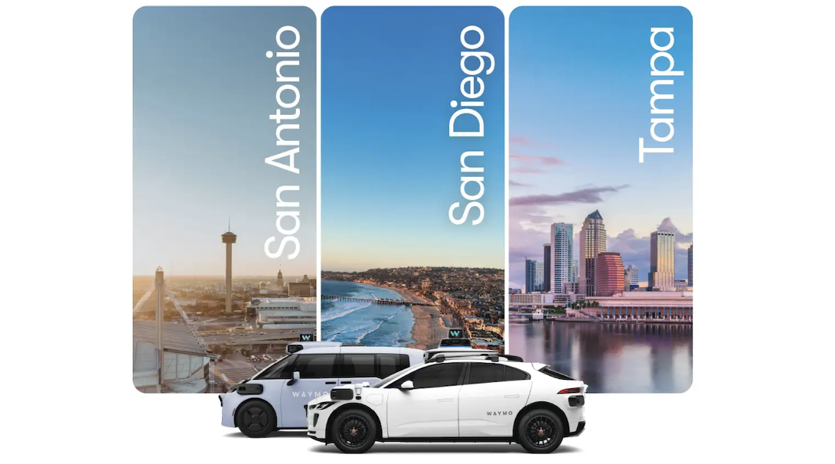 Waymo Opens Robotaxi Service to All in San Antonio, San Diego, and Tampa