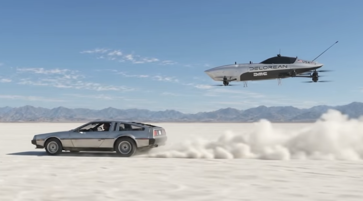 DeLorean Partners with Airspeeder for eVTOL Showcase